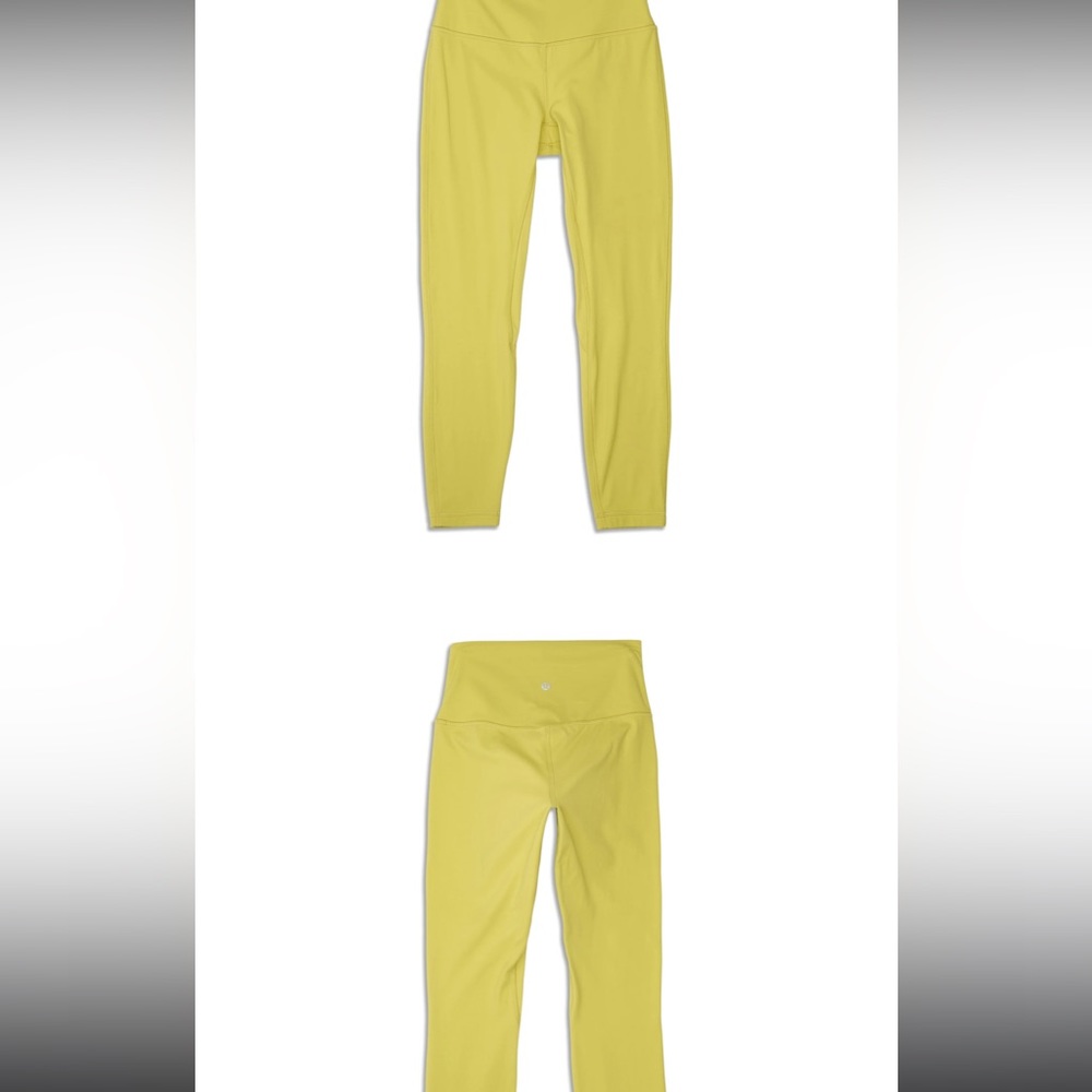 Lululemon align 25’ leggings in Yellow Serpentine